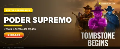 Bono de Bienvenida Legendario promotion banner